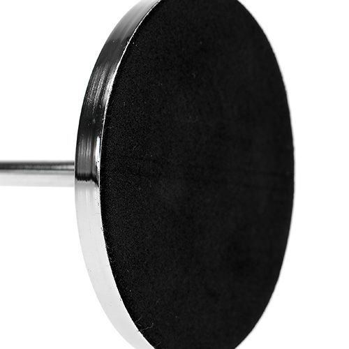 Floristik24 Kerzenhalter für Spitzkerze Silber 30cm