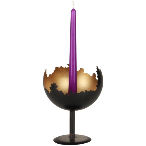 Floristik24 Tischdeko Weihnachten Kerzenhalter Metall 19cm Ø15cm