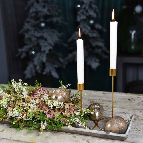 Artikel Kerzenständer Gold Tischdeko Metall Für Stabkerze Ø10cm H15cm