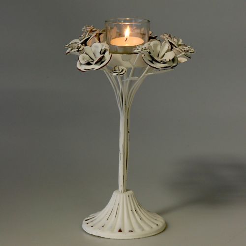 Floristik24 Kerzenständer Windlicht Vintage 25cm