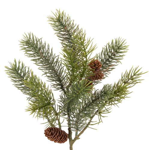 Weihnachtszweig künstlich Deko Zweig mit Tannenzapfen kaufen | Floristik24.de