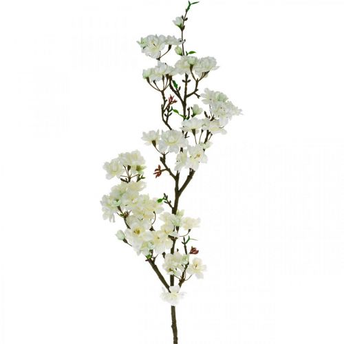 Floristik24 Kirschzweig Weiß künstlich Frühlingsdeko Dekozweig 110cm