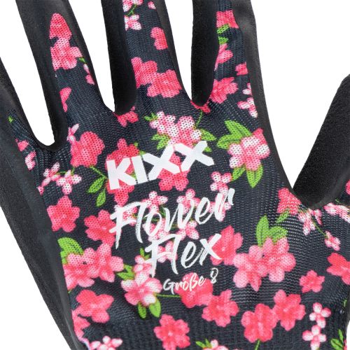Artikel Kixx Gartenhandschuhe Erdbeer Motiv Weiß Rot Größe 8 Kixx Gartenhandschuhe Blüten Schwarz Größe 8