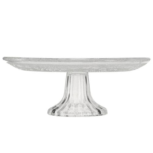Klassische Glas-Tortenplatte auf Fuß - Elegant für jede Feier Ø 20cm | Floristik24.de
