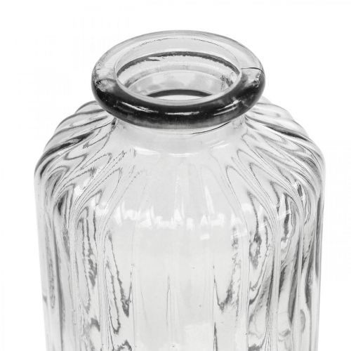 Floristik24 Kleine Vasen Glasvase Blumenvasen Glas Ø6cm H10cm 2St