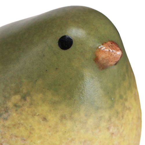 Floristik24 Kleiner Keramik Vogel Keramikdeko Frühling Grün 8,5cm 4 St