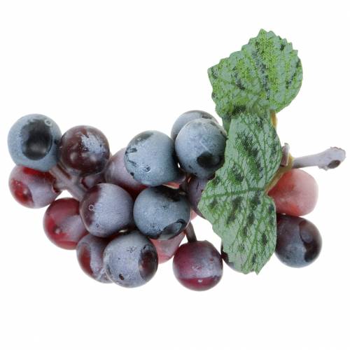 Künstliche Mini-Weintrauben Bordeaux 9cm