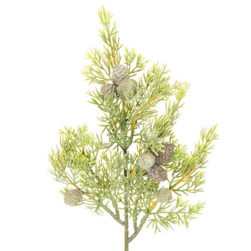 Konifere Kunstzweig mit Zapfen als künstliche Tischdekoration 39cm 4St kaufen | Floristik24.de