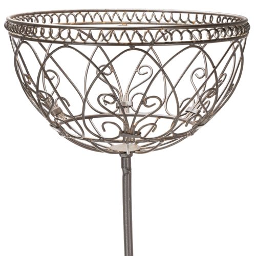 Metallkorb Garten Vintage Stil Dekorationsartikel für stilvolle Outdoor Nutzung 95cm