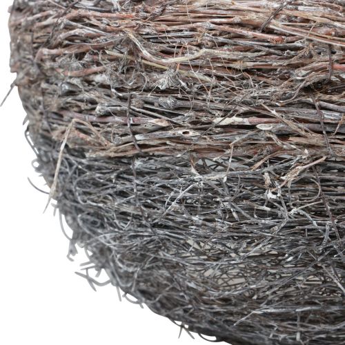 Floristik24 Korb mit Henkel Pflanzkorb Weißgewaschen 40/34/27cm 3er-Set