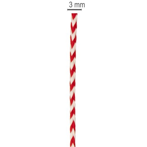 Kordel Zickzack Muster auf Rolle zum Basteln und Verpacken 3mm 20m | Floristik24.de