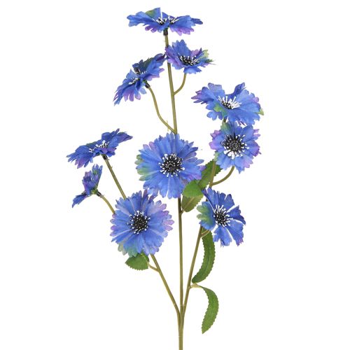 Floristik24 Kornblume Künstliche Wiesenblumen in Blau 55cm 6St