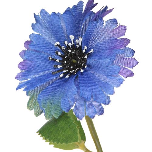 Floristik24 Kornblume Künstliche Wiesenblumen in Blau 55cm 6St