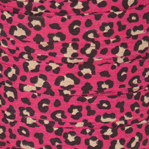 Dekoband Leoprint Pink