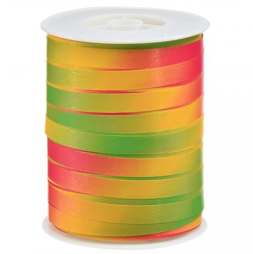 Artikel Kräuselband Bunt Farbverlauf Geschenkband Grün, Gelb, Pink 10mm 250m