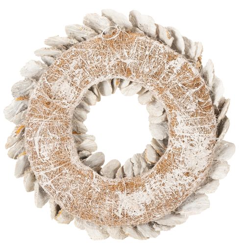 Kranz Baumschwamm Naturdeko 37cm | Floristik24.de