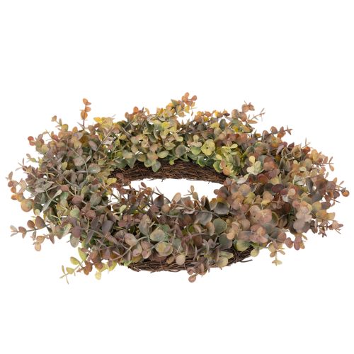 Künstlicher Eukalyptuskranz Herbst dekorativ rund 45cm | Floristik24.de