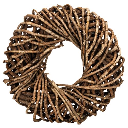 Kranz aus Naturzweigen Rattankranz rund zum Basteln 35cm