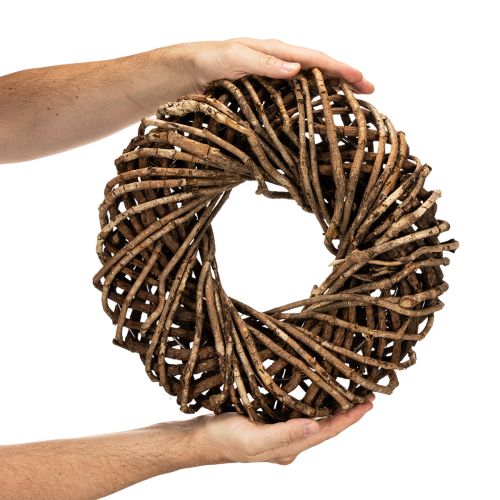 Kranz aus Naturzweigen Rattankranz rund zum Basteln 35cm | Floristik24.de