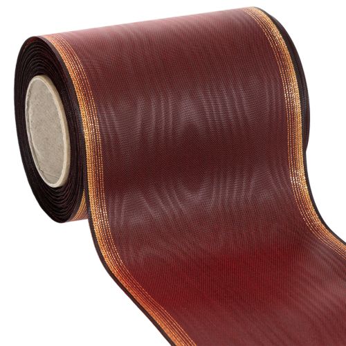 Kranzband Bordeaux Moiré 125mm Dekoband kaufen | Floristik24.de