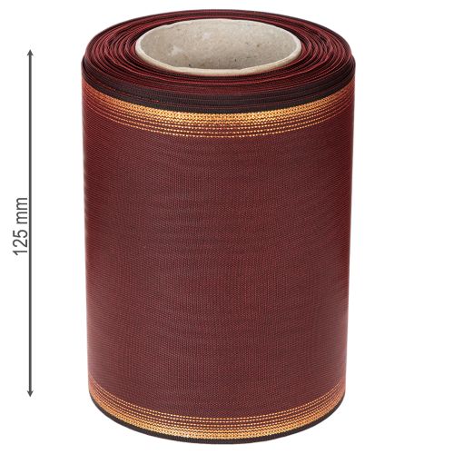 Kranzband Bordeaux Moiré 125mm Dekoband | Floristik24.de