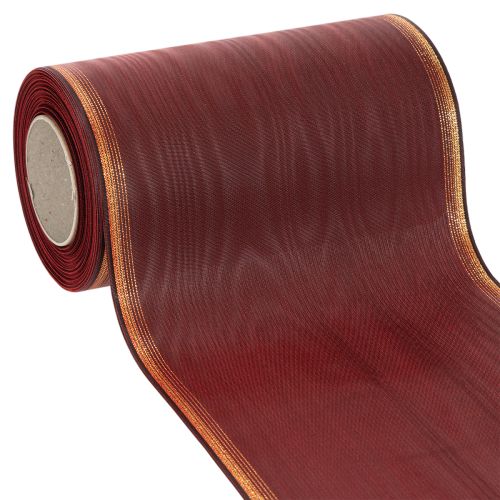 Kranzband Bordeaux mit Goldkante 175mm Dekor kaufen | Floristik24.de