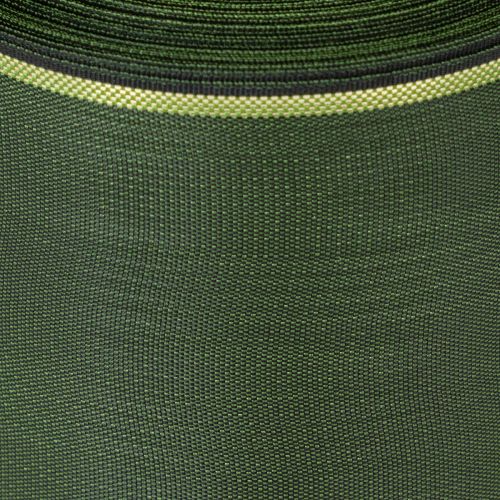 Artikel Kranzband Dunkelgrün mit Goldkante 75mm 25m - Ideal für Trauerschleifen und Floristik