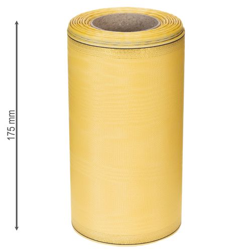 Kranzband Moiré Kranzband Gelb 175mm 25m | Floristik24.de