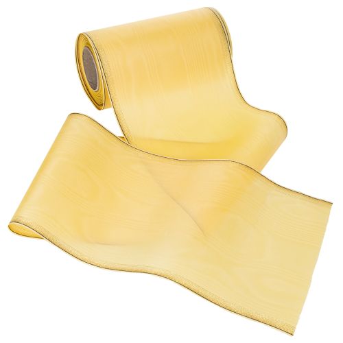 Kranzband Moiré Kranzband Gelb 175mm 25m | Floristik24.de