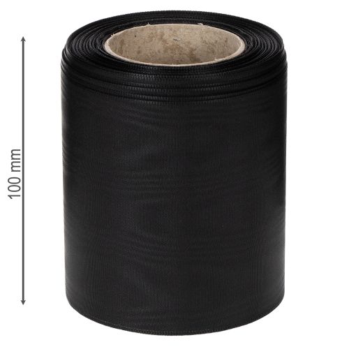 Kranzband Schwarz 100mm 25m - Trauerband, Schleifenband, Dekoband, Floristikbedarf | Floristik24.de