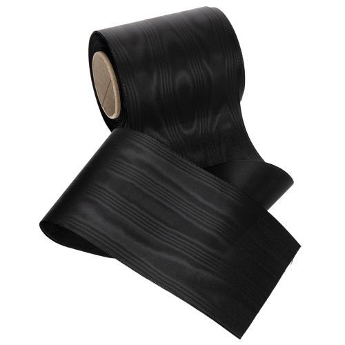 Kranzband Schwarz 100mm 25m - Trauerband, Schleifenband, Dekoband, Floristikbedarf | Floristik24.de