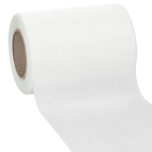 Kranzband Weiß 125mm 25m Dekoband Trauerfeier Grabschmuck