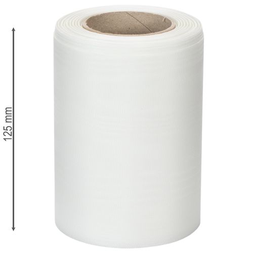 Kranzband Weiß 125mm 25m Dekoband Trauerfeier Grabschmuck | Floristik24.de