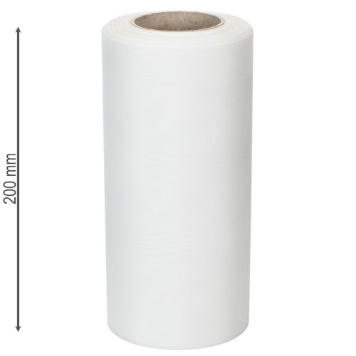 Kranzband Weiß, 200mm Breite, 25m Rolle, Trauerband, Schleifenband, Dekoband für Trauerfloristik und Anlässe | Floristik24.de