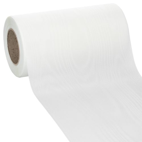Kranzband Weiß Trauerfloristik 175mm Breit 25m Lang Hochwertiges Acetat Schleifenband kaufen | Floristik24.de