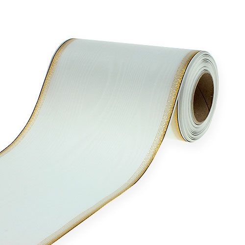 Kranzband Moiré 200mm, Weiß