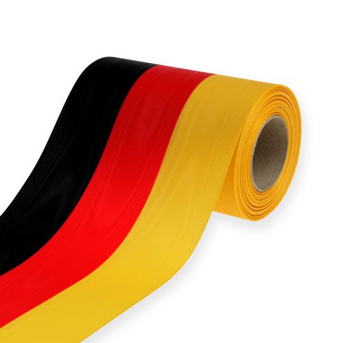 Artikel Kranzbänder Moiré schwarz-rot-gold 150 mm