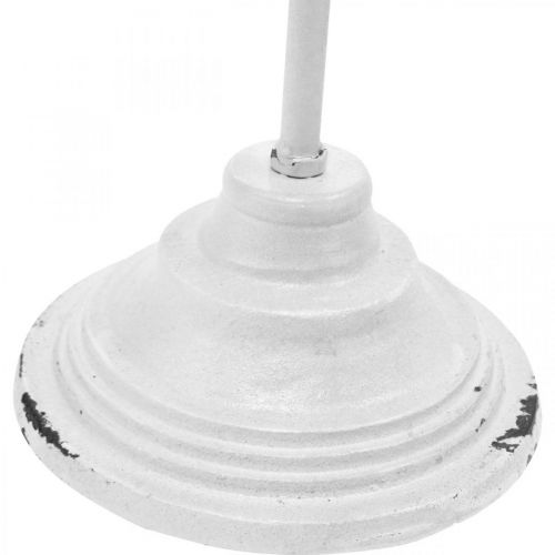 Floristik24 Kranzhalter Shabby Chic Weiß Kranzständer Metall 4 Haken H76cm