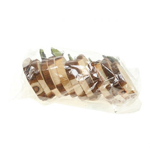 Floristik24 Kürbis Mix aus Holz 6cm 12St