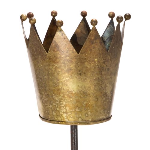 Deko Krone auf Stab Vintage Deko für Topfpflanzen 73cm