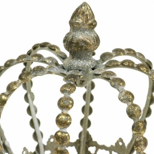 Floristik24 Krone Antik Gold Ø11cm H13cm