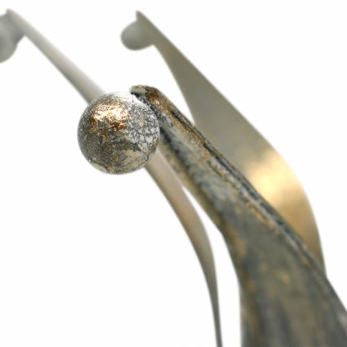 Floristik24 Krone Metall Golden Antik-Optik Ø13,5/17,5cm 2er-Set