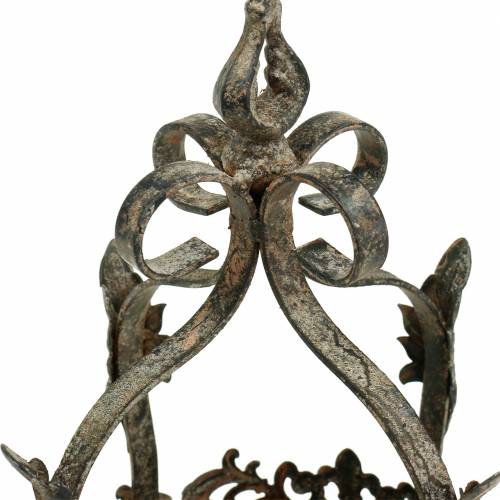 Floristik24 Kronentablett Antik Ø18cm H28cm