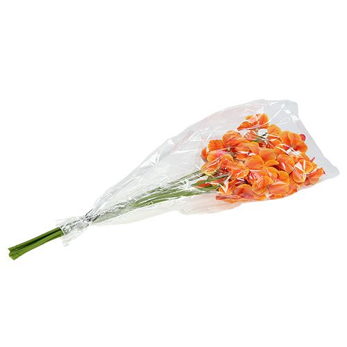 Floristik24 Künstliche Orchidee Mokara Orange 50cm 6St