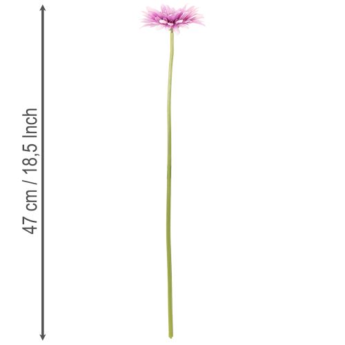 Künstliche Blumen Gerbera Garten Kunstblumen Lila 47cm 6St | Floristik24.de