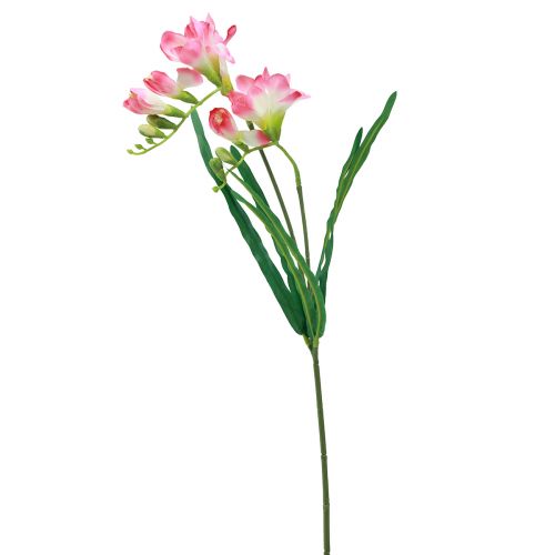Artikel Künstliche Gartenblumen Freesie Pink 58cm