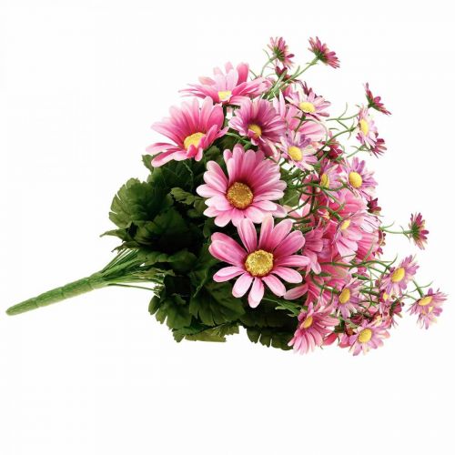 Floristik24.de Künstliche Margeriten Kunstblumenstrauß Pink 44cm-08316