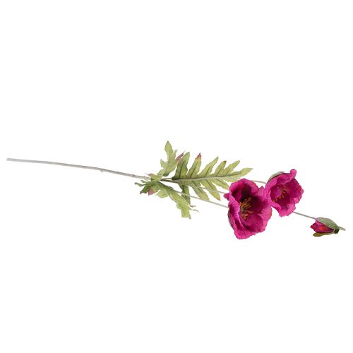 Artikel Künstliche Mohnblumen Deko Seidenblumen Pink 70cm