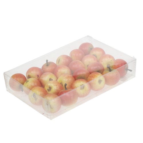 Floristik24 Künstliches Obst Äpfel Cox 3,5cm 24St