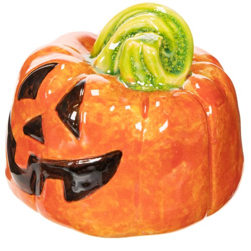 Deko Kürbis Keramik Dekorationsfigur für Herbst und Halloween 8cm | Floristik24.de